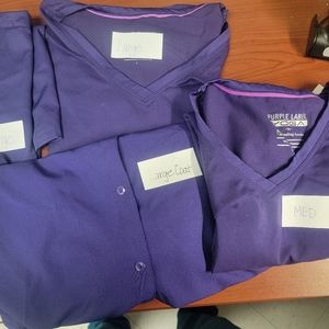 Gently used scrub tops, wicking shirts, scrub pants